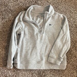 Vineyard Vines Heather Gray Kids Half-Zip Pullover